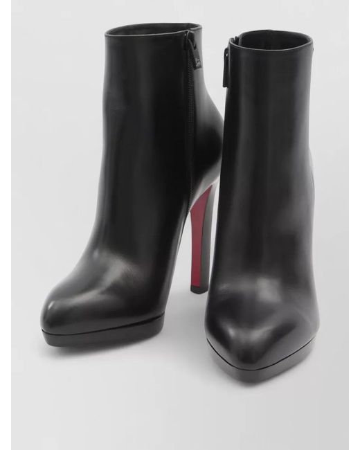Christian Louboutin Black Fannylove 120 Ankle Boots
