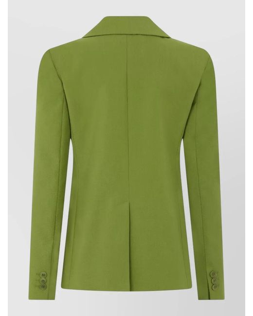 Weekend by Maxmara Green Tailored Single Breasted Jacket Versatile Design