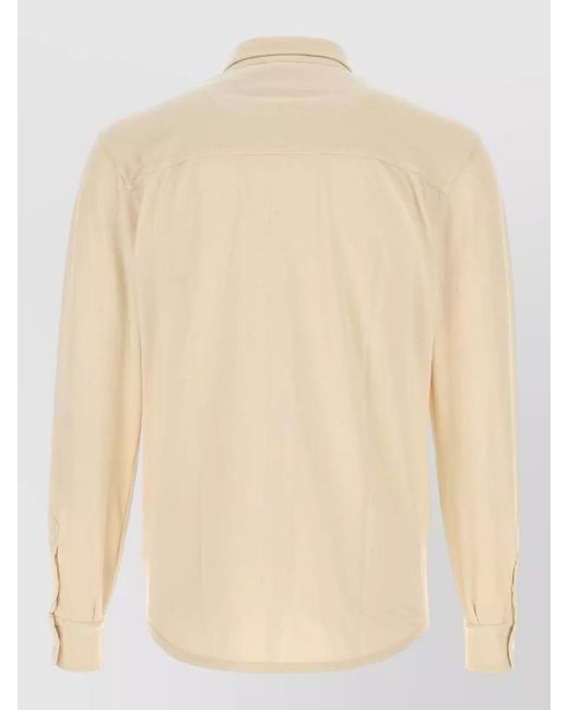 Fedeli Natural Cotton Shirt Long Sleeves Tailored Cut for men
