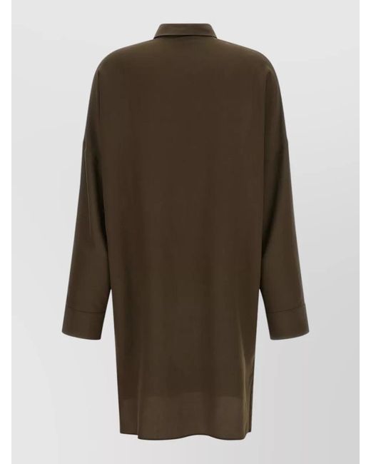 Tom Ford Green Long Sleeve Tunic Dress Keyhole Detail
