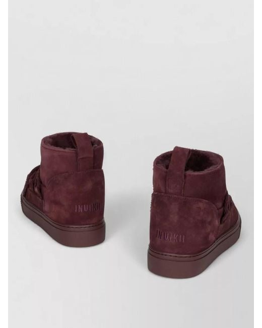 Inuikii Red Suede Snow Boots