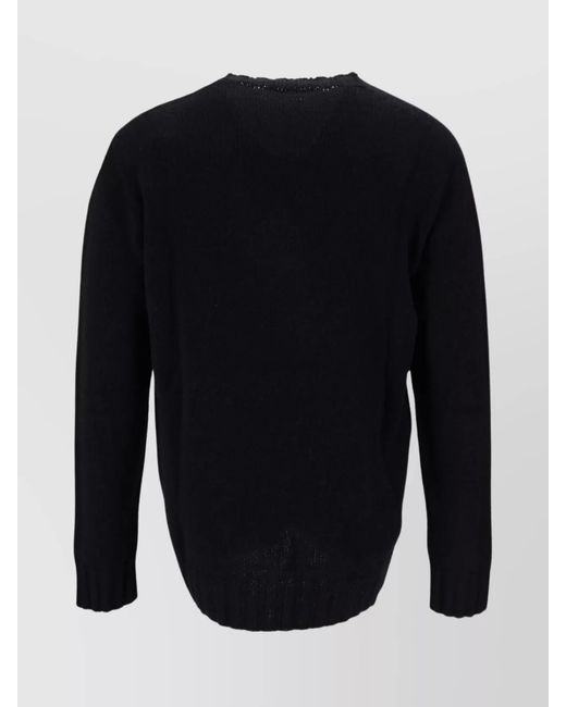 LA ROSE Blue H-Neck Jumper for men