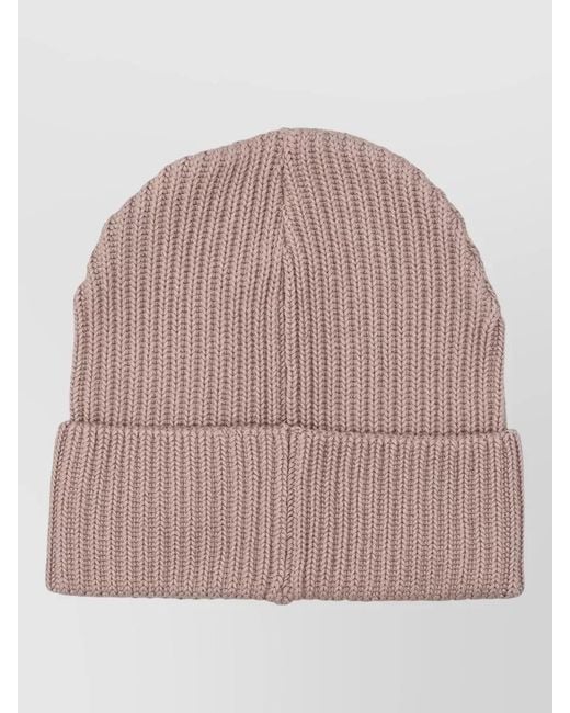 Patagonia Pink Casual Fisherman Beanie Knit Folded Cuff for men