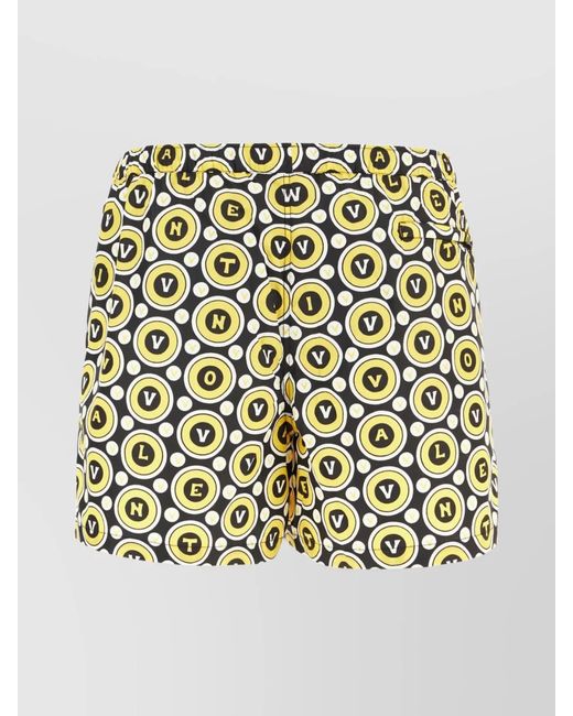 Valentino Garavani Multicolor Printed Swim Shorts for men