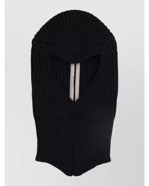 Rick Owens Black Cashmere Balaclava