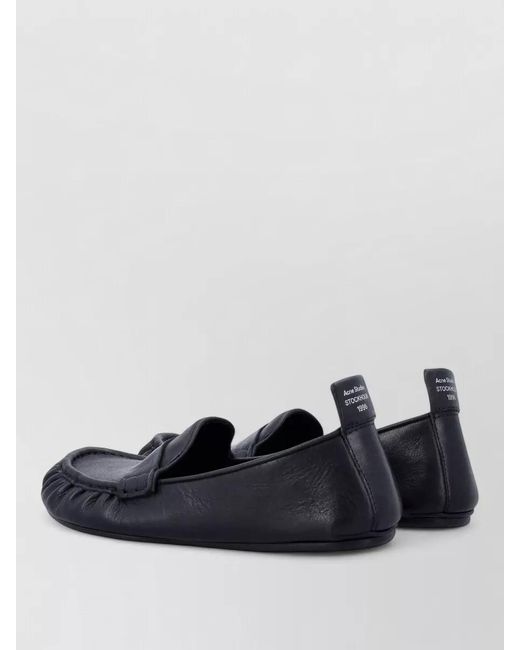 Acne Blue Bojan Loafer Round Toe Flexible Sole