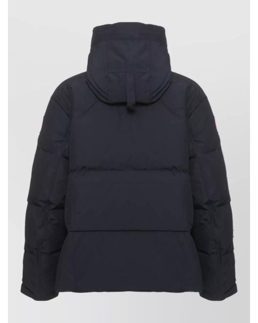 Canada Goose Blue Down Hooded Parka for men