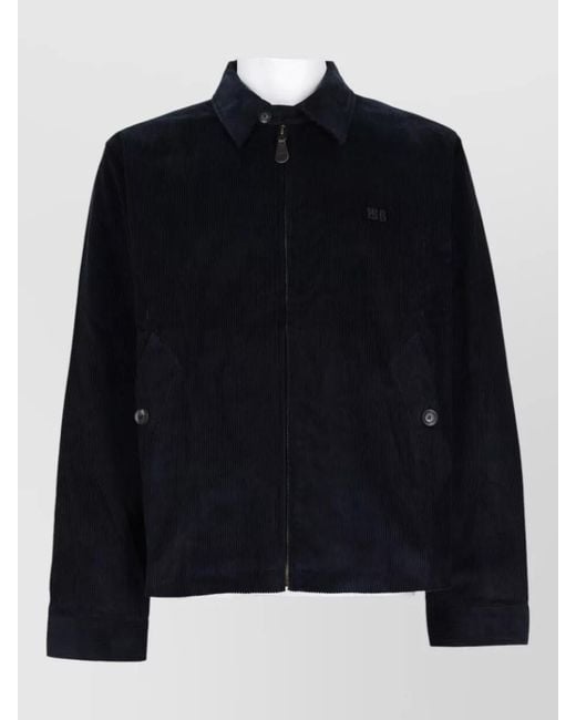 Wales Bonner Black Leather Coat for men