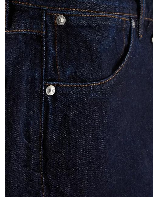 Stone Island Blue Denim Trousers Belt Loops Five Pocket Design for men