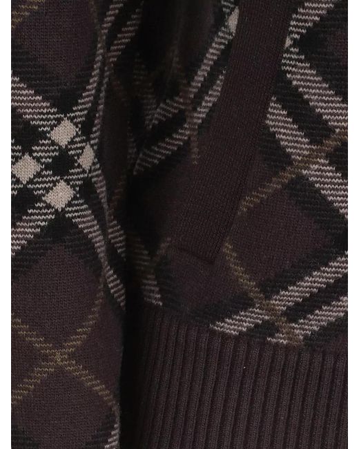 Burberry Black Cashmere Wool Ribbed Cardigan