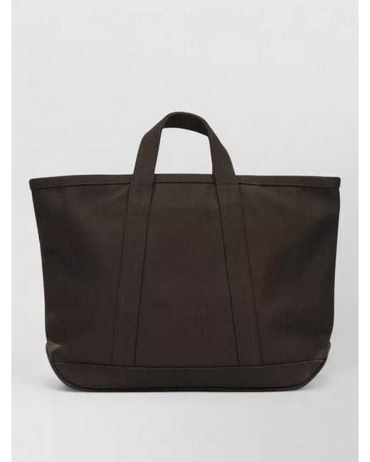 Visvim Black Canvas Rime Tote M Top Handle Bag for men