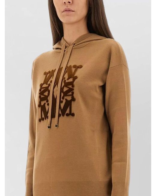 Max Mara Natural Taddeus Hooded Sweater Long Sleeve Knit