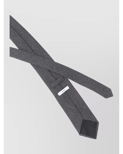 Lardini White Tie Adjustable Length Textured Fabric Formal for men