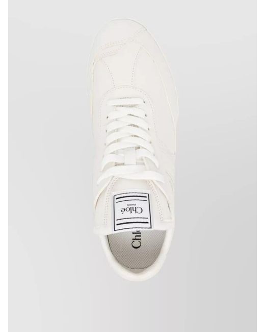 Chloé Natural Lace-Up Shoes