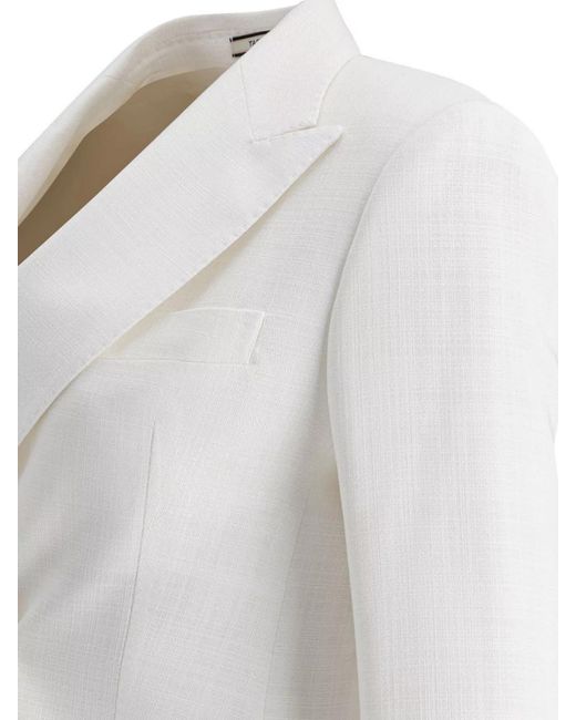 Tagliatore White Blazer
