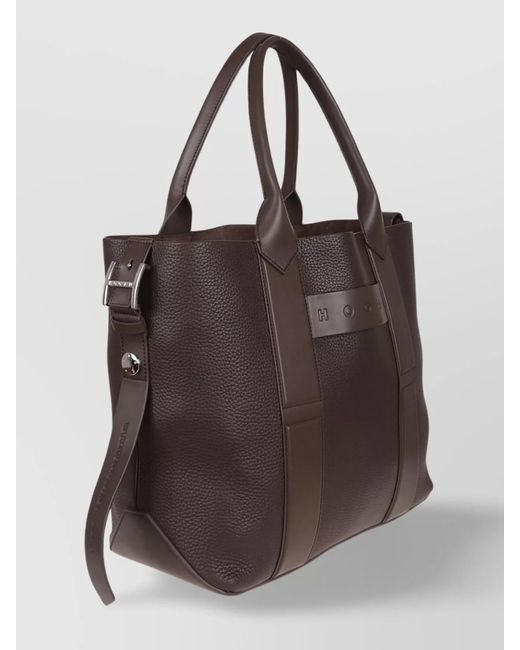 Hogan Brown Medium Leather Shoulder Bag