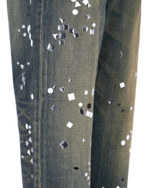 Maison Mihara Yasuhiro Blue Straight-Leg Denim Trousers for men