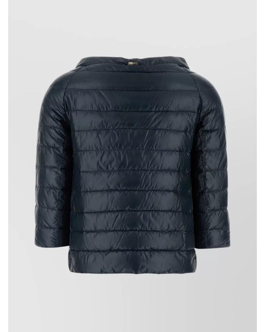 Herno Blue Down Parka Coat