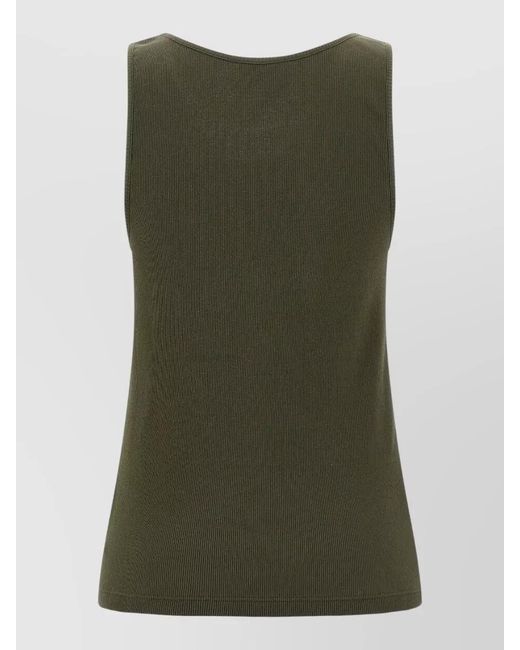 Saint Laurent Green Cassandre Tops