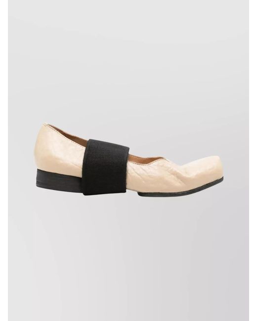 Uma Wang Multicolor Leather Ballerina Flats