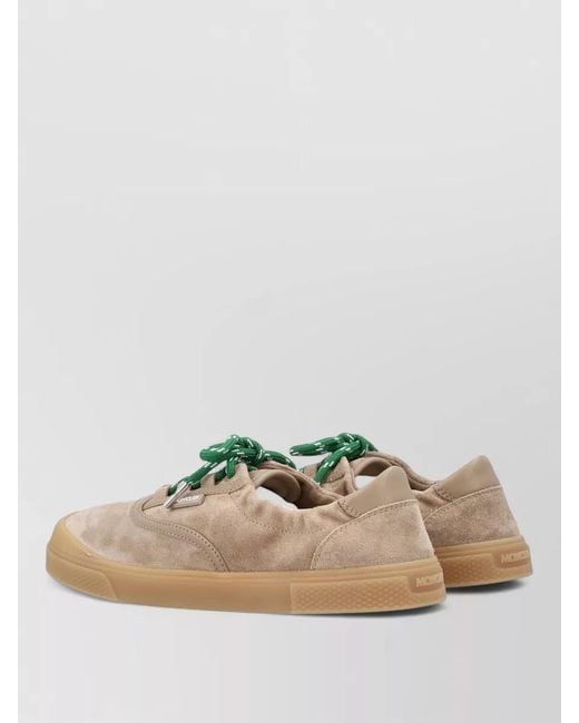 Moncler Multicolor Leather Low-Top Lace-Up Sneakers