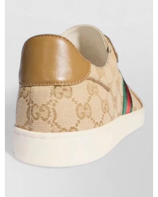 Gucci Metallic Stretch Lace-Up Sneakers for men