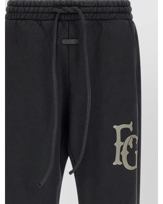 Fear Of God Black Fg Jogger Pants Elastic Cuffs Waistband for men
