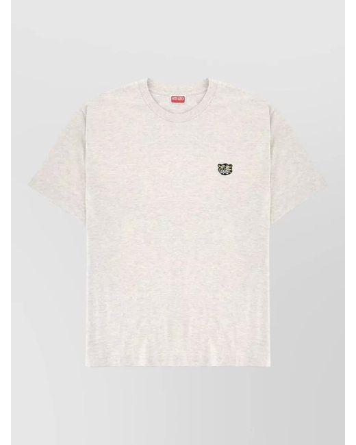 KENZO Natural Cotton Logo T-Shirt for men