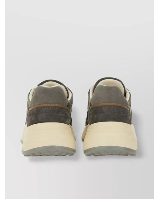 Hogan Multicolor Sneakers Rubber Sole Suede Panels
