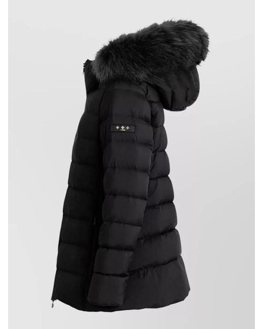 Tatras Black Hooded Padded Coat Casual Fit Lightweight
