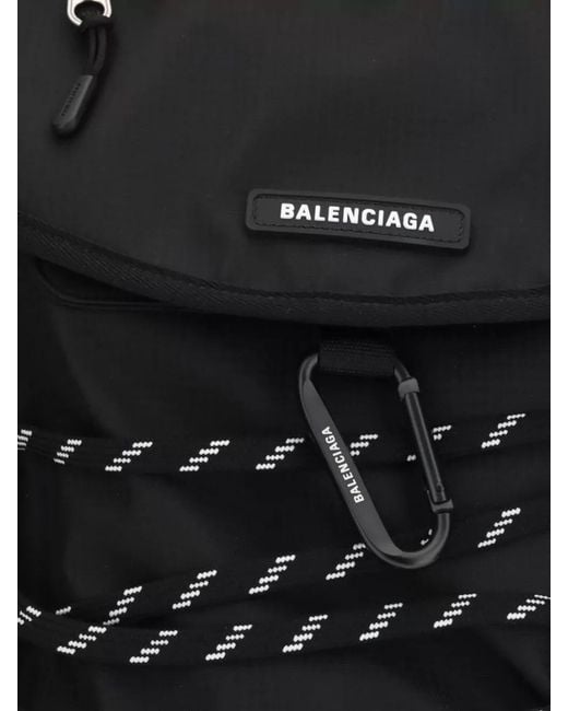 Balenciaga Black Belt Bag Adjustable Straps Top Handle Zipper for men