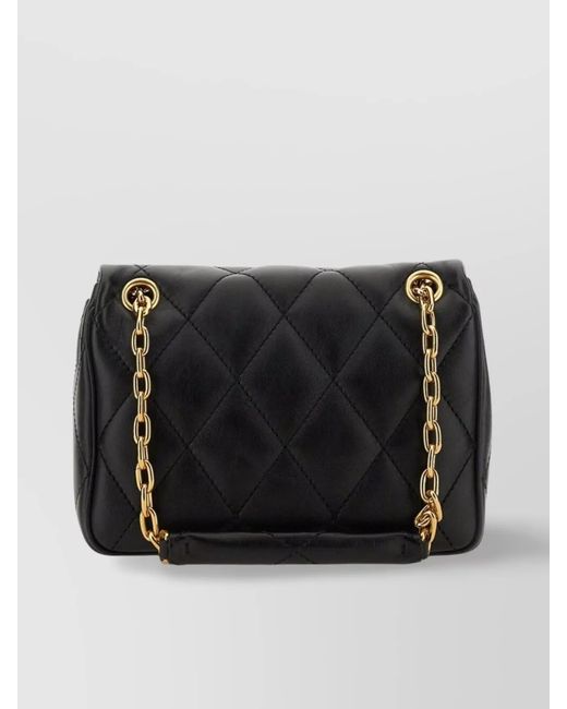 Burberry Black Quilted Calf Leather Small Crossbody Bag