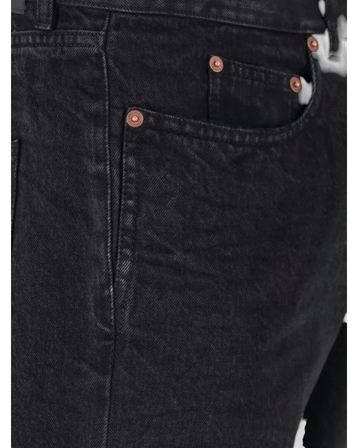 Saint Laurent Blue Slim Mid Rise Denim Straight Leg Jeans for men