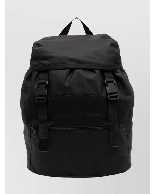 Saint Laurent Black Versatile Travel Companion Backpack for men