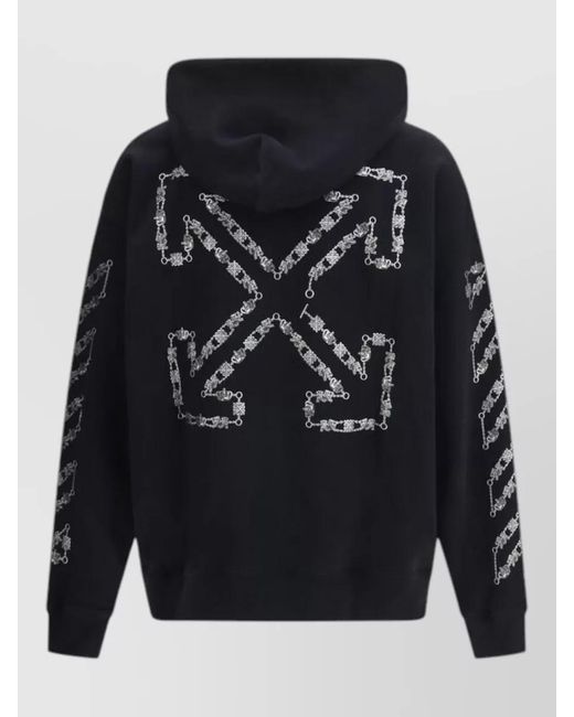 Off-White c/o Virgil Abloh Blue Cotton Sweatshirt for men