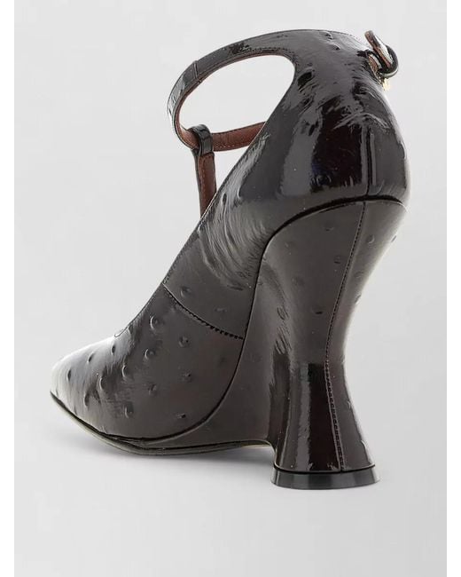Dries Van Noten Black Sculptural Heel Pumps