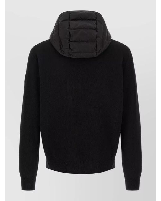 Canada Goose Black Wool Padded Coat for men