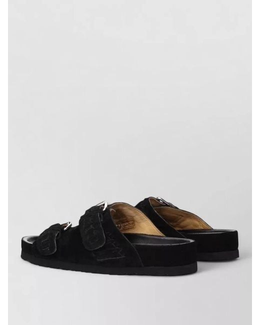 Isabel Marant Black Leather Sandals for men
