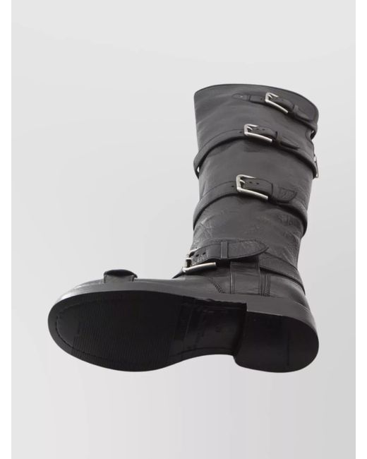 Dolce & Gabbana Black Leather Over-The-Knee Boots