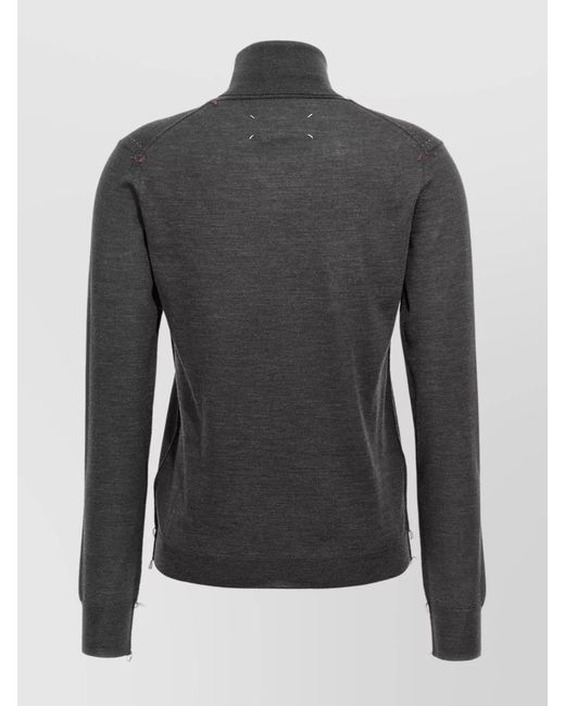 Maison Margiela Black Wool Turtleneck Sweater