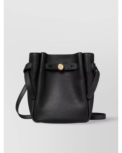 Tory Burch Black Romy Small Leather Shoulder Bag