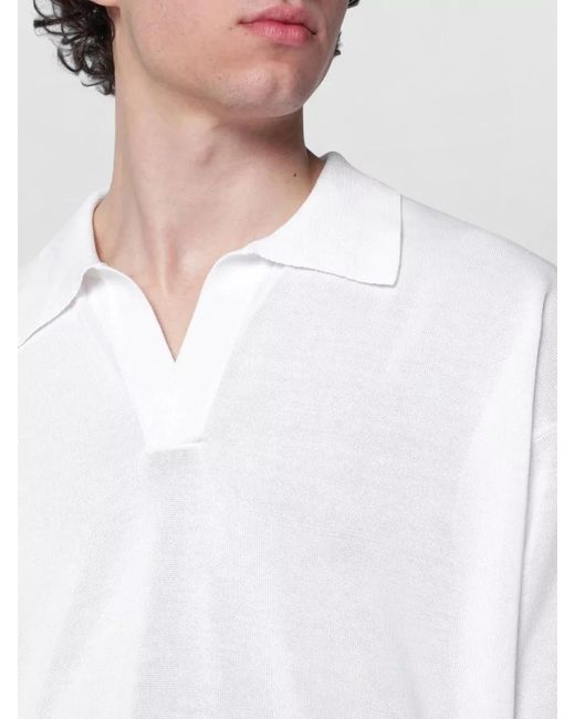 Roberto Collina White Short Sleeve Crewneck Cotton Jersey T-Shirt for men