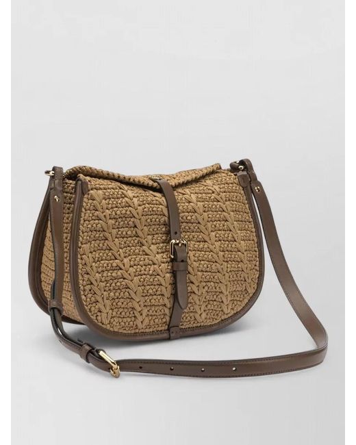 Etro Multicolor Medium Raffia Shoulder Bag