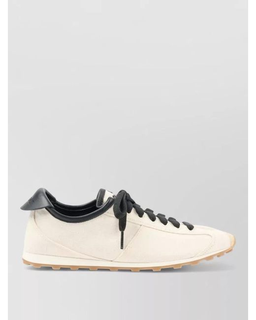 Jacquemus Multicolor Leather Lace Up Sneakers Lambskin Trim