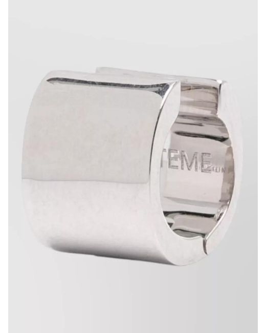 Totême Gray Recycled Brass Cuff Earrings