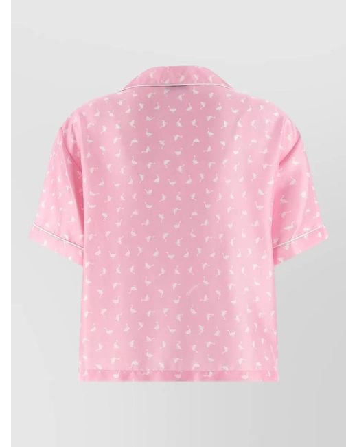 Moschino Pink Silk Shirt