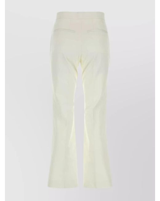 Jil Sander White Cotton Trousers