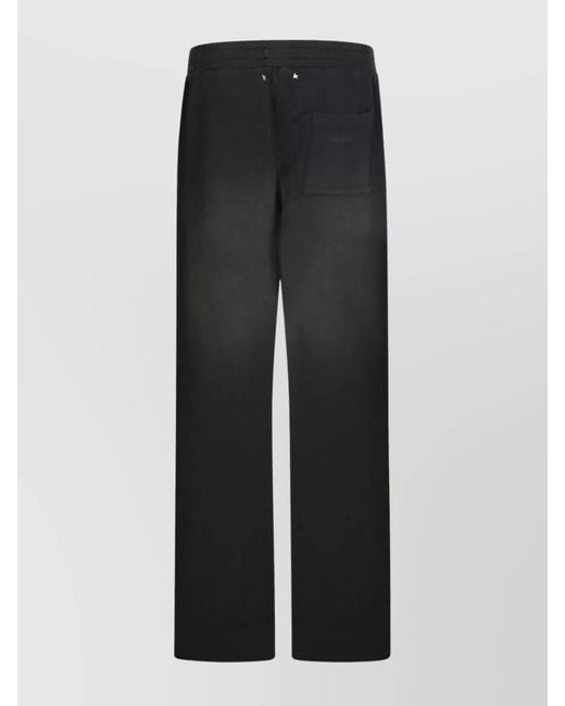Golden Goose Deluxe Brand Black Cotton Wide-Leg Sweatpants