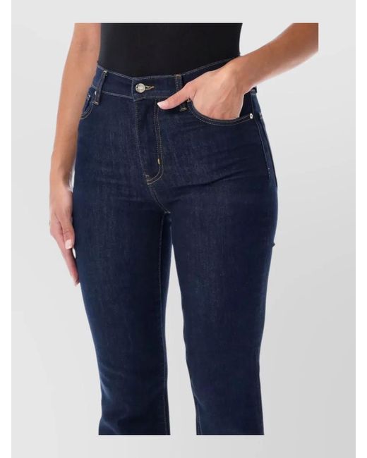 FRAME Blue Denim Flared Jeans
