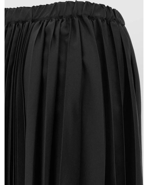 Comme des Garçons Black Asymmetric Pleated Maxi Skirt for men